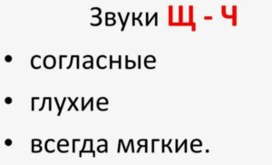 Вводим звуки Ч и Щ